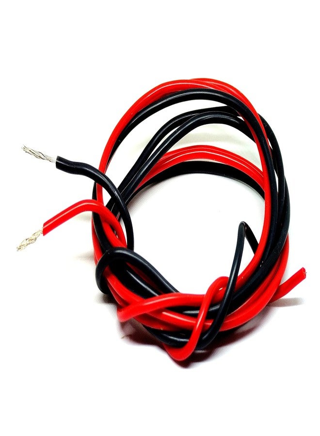 INVENTO 3mtr 18 AWG 0.75 sq.mm High Durability 20A Tinned Copper Silicone Wire Flexible Red & Black Cable 2.4mm Dia High Temperature for DIY - Image 1
